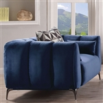 Hellebore Chair in Blue Velvet Finish by Acme - 50437