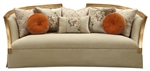 Daesha Sofa in Fabric & Antique Gold Finish by Acme - 50835