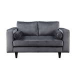 Heather Loveseat in Gray Velvet Finish by Acme - 51071