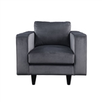 Heather Chair in Gray Velvet Finish by Acme - 51072