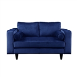 Heather Loveseat in Navy Velvet Finish by Acme - 51076