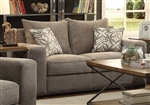 Ushury Loveseat in Gray Chenille (2-Tone) Finish by Acme - 52191