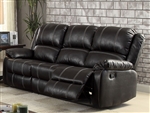 Zuriel Motion Sofa in Black Finish by Acme - 52285