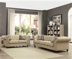 Aurelia 2 Piece Sofa Set in Beige Finish by Acme - 52420-S