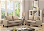 Platinum II 2 Piece Sofa Set in Beige Linen Finish by Acme - 52740-S