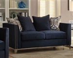 Phaedra Loveseat in Blue Finish by Acme - 52831