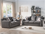 Ushury 2 Piece Sofa Set in Gray Finish by Acme - 53190-S