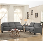 Zapata 2 Piece Sofa Set in Gray Linen Finish by Acme - 53755-S