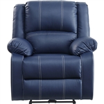 Zuriel Power Recliner in Blue PU Finish by Acme - 54617