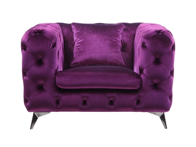 Atronia Chair in Purple Fabric Finish by Acme - 54907