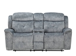 Mariana Motion Loveseat in Silver Gray Fabric Finish by Acme - 55031