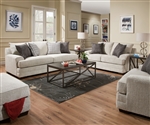 Avedia 2 Piece Sofa Set in Beige/Gray Chenille Finish by Acme - 55805-S