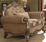 Ragenardus Chair in Fabric & Vintage Oak Finish by Acme - 56032