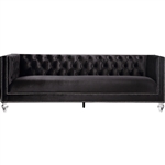 Heibero Sofa in Black Velvet Finish by Acme - 56995