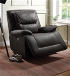 Neely Power Motion Glider Recliner in Charcoal Fabric Finish by Acme - 59456