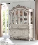 Gorsedd Buffet and Hutch in Antique White Finish by Acme - 67444