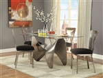 Widforss 5 Piece Dining Room Set in Antique Silver Finish by Acme - 72320