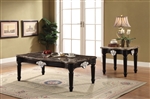 Ernestine 3 Piece Occasional Table Set with Marble Top by Acme - 82150-S