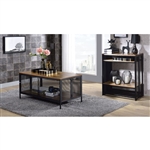 Winam 2 Piece Occasional Table Set in Antique Oak & Black Finish by Acme - 82780-S