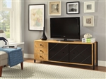 Honna 62 Inch TV Console in Natural & Black Finish by Acme - 90175