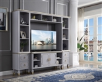 House Marchese Entertainment Center in Pearl Gray Finish by Acme - 91990