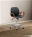 Camila Office Chair in Black PU & Walnut Finish by Acme - 92419