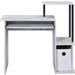 Lyphre Executive Home Office Desk in Antique White & Black Finish by Acme - 92762