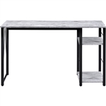 Vadna Executive Home Office Desk in Antique White & Black Finish by Acme - 92767