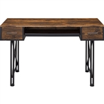 Settea Executive Home Office Desk in Weathered Oak & Black Finish by Acme - 92795