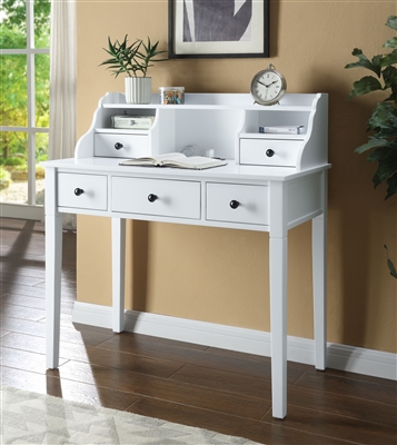 Agia Executive Home Office Desk in White Finish by Acme - 92987