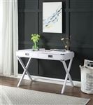 Amenia Executive Home Office Desk in White Finish by Acme - 93005