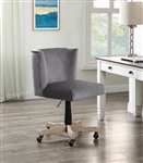 Cliasca Office Chair in Gray Velvet Finish by Acme - 93073