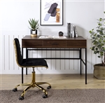 Verster Executive Home Office Desk in Oak & Black Finish by Acme - 93092