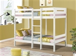 Esin Twin/Twin Bunk Bed in White Finish by Acme - BD01864