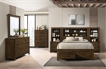 Merrliee II 6 Piece Bedroom Set in Oak Finish by Acme - BD02077