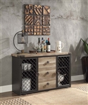 Edina Server in Oak & Sandy Black Finish by Acme - DN01059