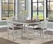 Bettina 5 Piece Counter Height Dining Set in Gray & Weathered Oak Finish by Acme - DN01438