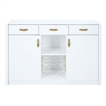 Paxley Server in Gold & White High Gloss Finish by Acme - DN01612