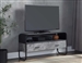 Raziela 39 Inch TV Console in Concrete Gray & Black Finish by Acme - LV01143