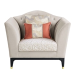 Tayden Chair in Beige Velvet & Black Finish by Acme - LV01157