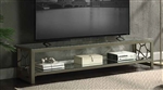 Laramie 70 Inch TV Console in Clear Glass & Champagne Finish by Acme - LV02137