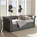 Mabelle Daybed in Grey Fabric Finish by Baxton Studio - BAX-Ashley-Grey-Daybed