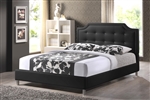 Carlotta Bed in Black Finish by Baxton Studio - BAX-BBT6376-Black-Queen