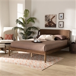 Sadler Platform Bed in Ash Walnut Brown Finish by Baxton Studio - BAX-MG0047-9-Ash Walnut-Queen