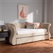 Cherine Daybed with Trundle in Beige Fabric Finish by Baxton Studio - BAX-WA5018-Beige-Daybed