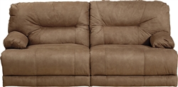 Noble Lay Flat Reclining Sofa in Almond Fabric by Catnapper - 1361-A