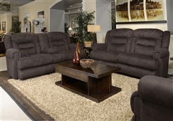 Atlas 2 Piece Extra Tall Reclining Set in Sable Fabric by Catnapper - 1561-SET