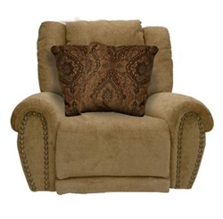 Stafford Lay Flat Recliner in "Caramel" Color Fabric by Catnapper - 1770-7