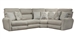 McPherson 4 Piece Reclining Sectional in Buff Chenille by Catnapper - 261-4