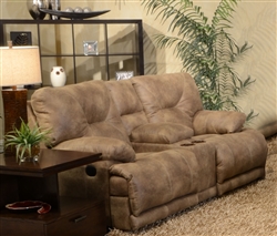 Voyager Lay Flat Reclining Console Loveseat by Catnapper - 4389